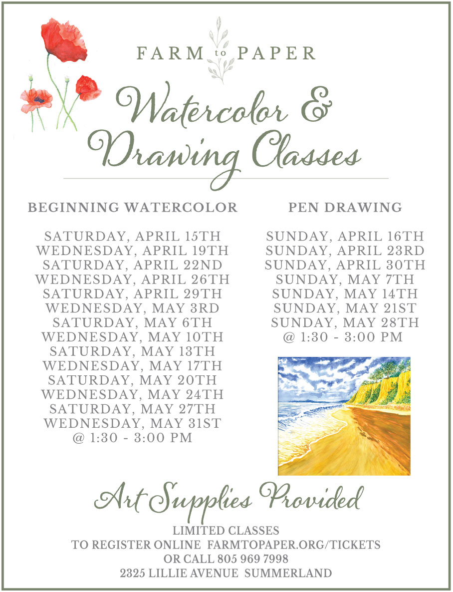 Farm to Paper Classes - Spring 2023